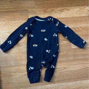 Newborn Carter’s Construction Truck Pants Onesie